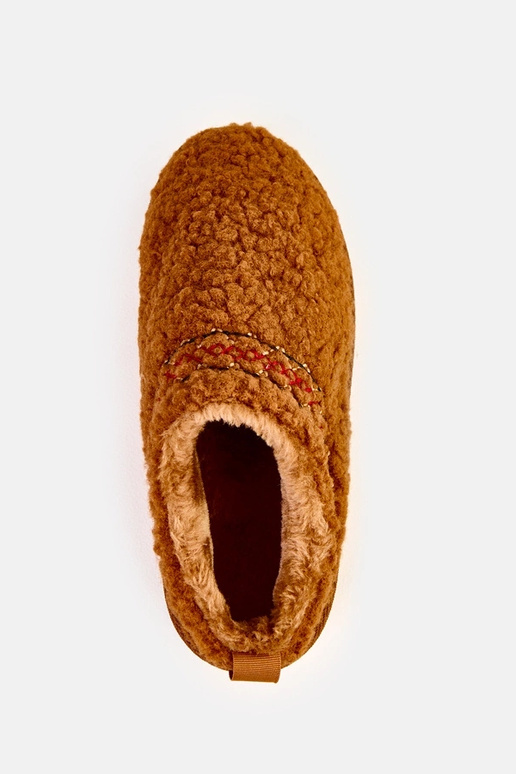 Braune flache Schneestiefel mit...