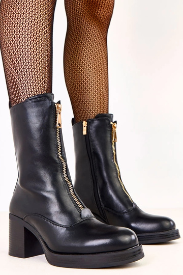 Schwarze Stiefeletten mit...