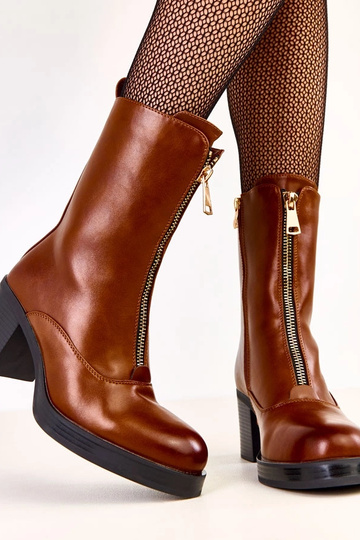 Braune Stiefeletten mit... 2