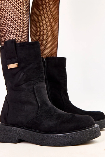 Schwarze Stiefeletten aus...