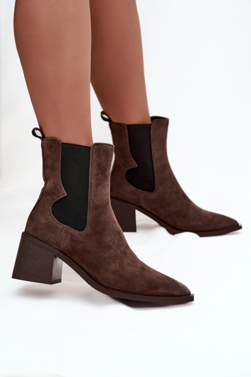 Haut aus INildleder Stiefel mit Heizung im Inneren Artiker 57C0047 braune Farbe Haut aus INildleder Stiefel mit Heizung im Inneren Artiker 57C0047 braune Farbe