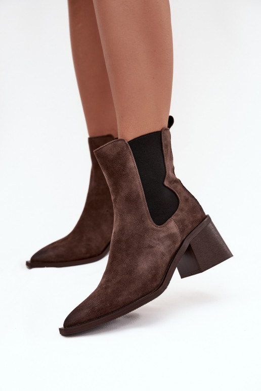 Haut aus INildleder Stiefel mit Heizung im Inneren Artiker 57C0047 braune Farbe Haut aus INildleder Stiefel mit Heizung im Inneren Artiker 57C0047 braune Farbe