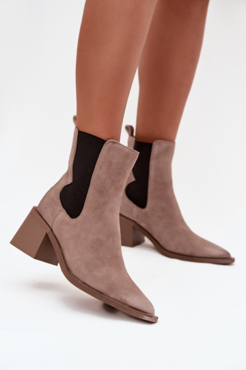 Haut aus INildleder Stiefel mit Heizung im Inneren Artiker 57C0045 Beige 2