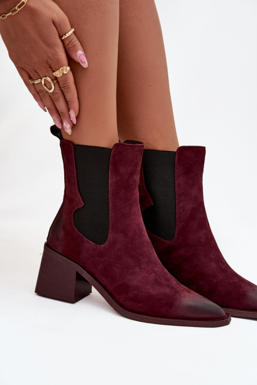 Haut aus INildleder Stiefel mit Heizung im Inneren Artiker 57C0048 Burgund Haut aus INildleder Stiefel mit Heizung im Inneren Artiker 57C0048 Burgund