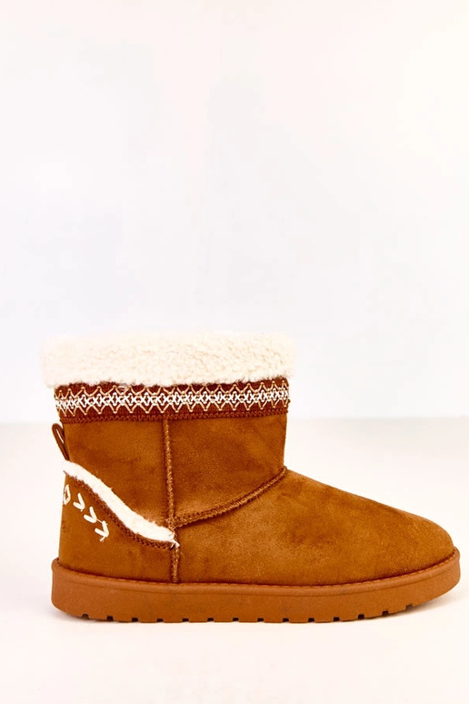 Karamellfarbene niedrige...