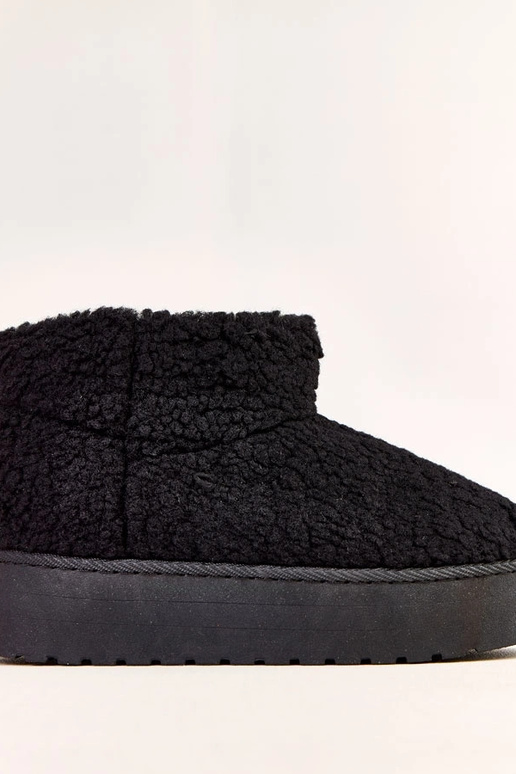 Schwarze Schneestiefel mit...