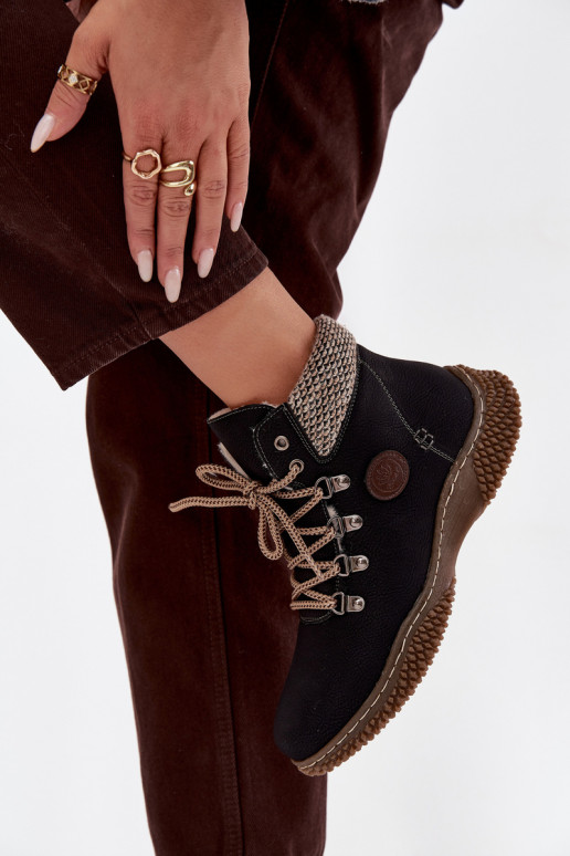 sich Zuarm laufen Stiefel Schuhe Feminin schZuarze Farbe Zenaya