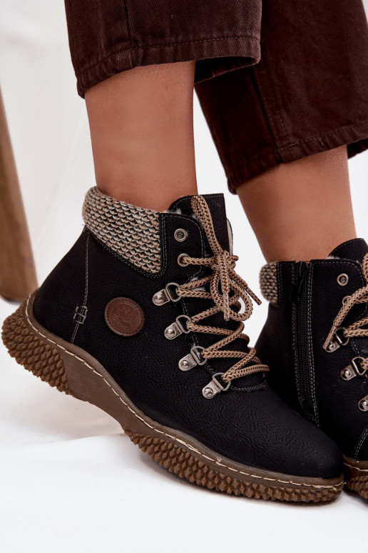 sich Zuarm laufen Stiefel Schuhe Feminin schZuarze Farbe Zenaya