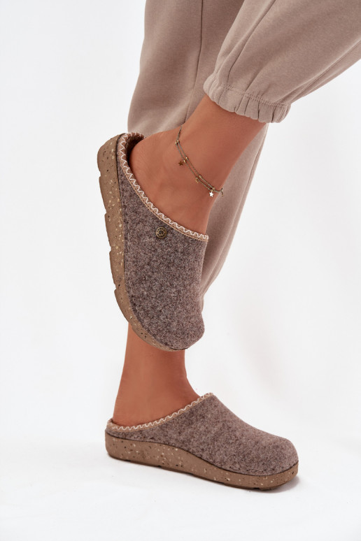 Schuhe hausgemacht Hausschuhe Feminin Inblu ED000031 Beige