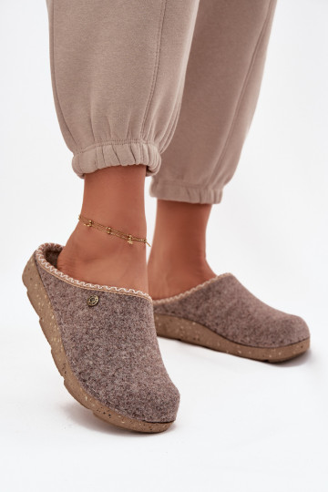 Schuhe hausgemacht Hausschuhe Feminin Inblu ED000031 Beige 2