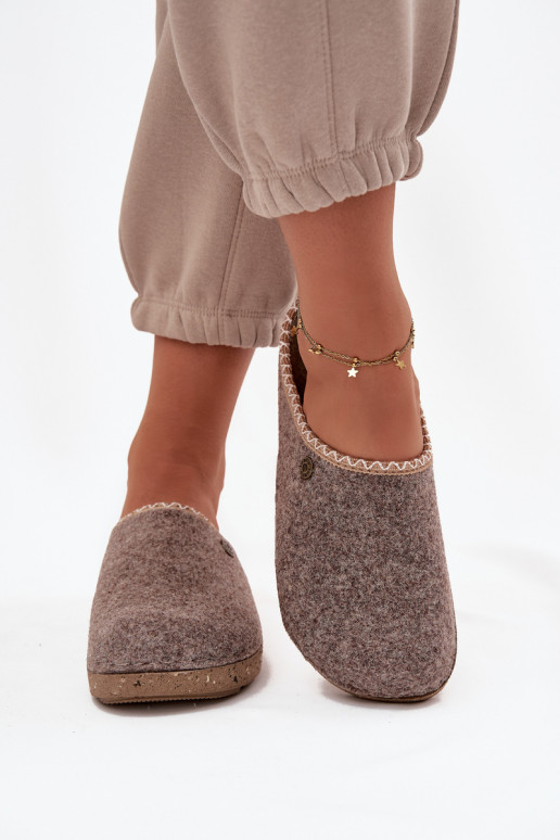 Schuhe hausgemacht Hausschuhe Feminin Inblu ED000031 Beige