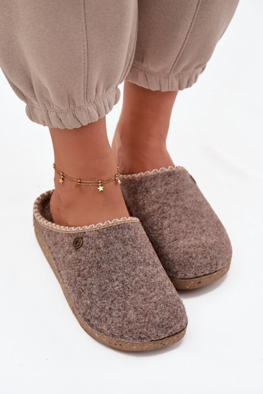 Schuhe hausgemacht Hausschuhe Feminin Inblu ED000031 Beige