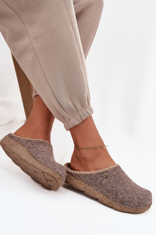 Schuhe hausgemacht Hausschuhe Feminin Inblu ED000031 Beige