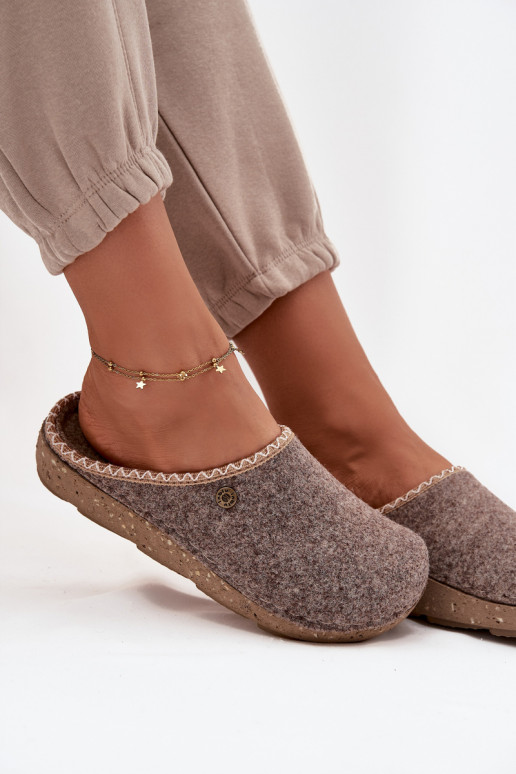 Schuhe hausgemacht Hausschuhe Feminin Inblu ED000031 Beige