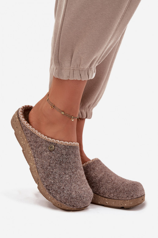 Schuhe hausgemacht Hausschuhe Feminin Inblu ED000031 Beige