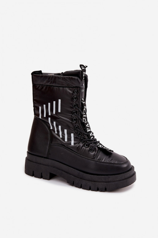 Damen-Schneestiefel zum Schnüren Vinceza 23-34586 schZuarze Farbe Damen-Schneestiefel zum Schnüren Vinceza 23-34586 schZuarze Farbe