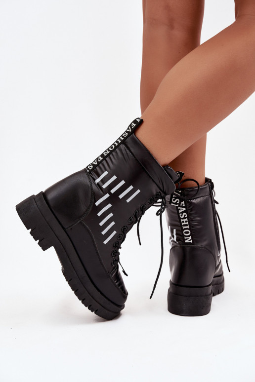 Damen-Schneestiefel zum Schnüren Vinceza 23-34586 schZuarze Farbe Damen-Schneestiefel zum Schnüren Vinceza 23-34586 schZuarze Farbe