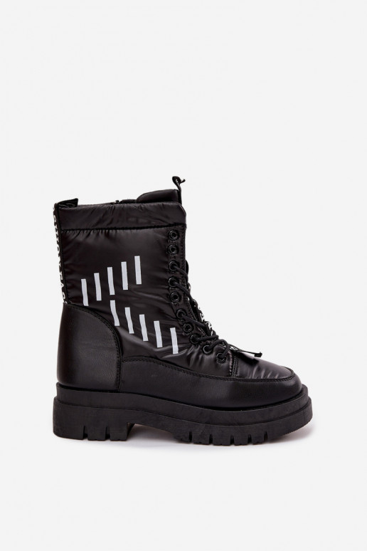 Damen-Schneestiefel zum Schnüren Vinceza 23-34586 schZuarze Farbe Damen-Schneestiefel zum Schnüren Vinceza 23-34586 schZuarze Farbe
