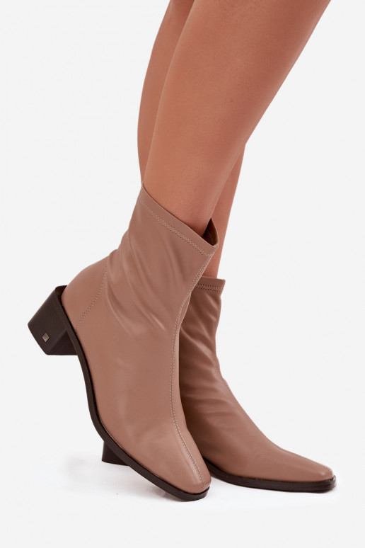 Feminin Stiefel mit Absätzen Vinceza 23-10791 Beige Feminin Stiefel mit Absätzen Vinceza 23-10791 Beige