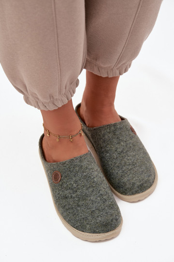 Damen Hausschuhe Inblu CS000047 in grüner Farbe