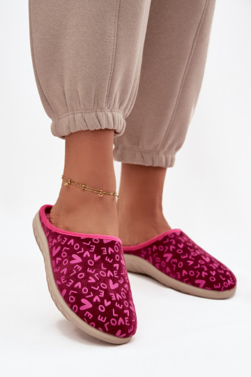 Hausschuhe Feminin Love Inblu ET000032 pinke Farbe