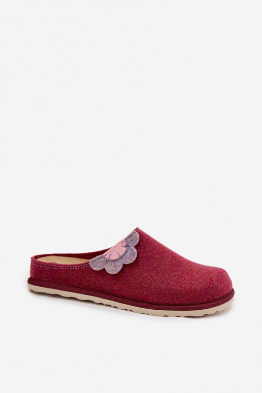 Hausschuhe Feminin Mit einer Blume Inblu CS000043 Burgund Hausschuhe Feminin Mit einer Blume Inblu CS000043 Burgund