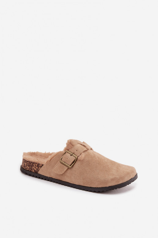 Hausschuhe Verstopfungen Feminin sich Zuarm laufen mit Fell innen mit Schnallen Beige Sylisse Hausschuhe Verstopfungen Feminin sich Zuarm laufen mit Fell innen mit Schnallen Beige Sylisse