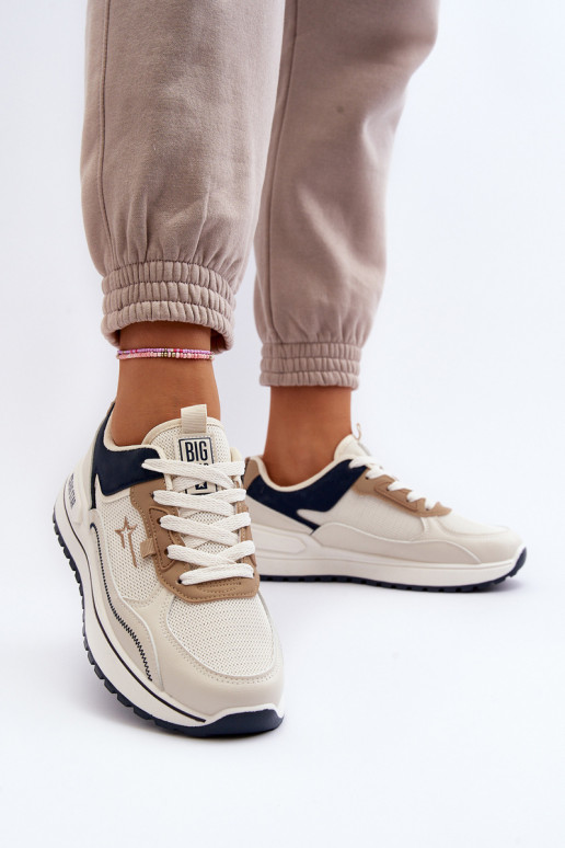 Sneakers Stilvollllschuhe Feminin Big Star NN274A092 Beige Sneakers Stilvollllschuhe Feminin Big Star NN274A092 Beige