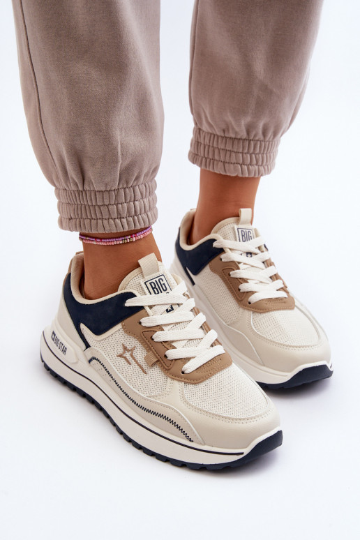 Sneakers Stilvollllschuhe Feminin Big Star NN274A092 Beige Sneakers Stilvollllschuhe Feminin Big Star NN274A092 Beige