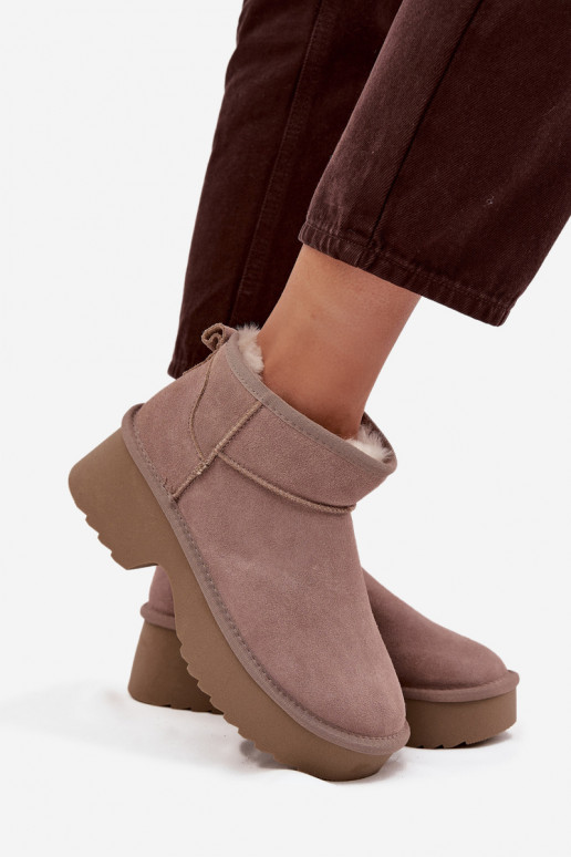 Schneestiefel FemininErmöglichtturalnego aus INildlederu sich Zuarm laufen mit Fell innen Khaki-Farbe Milora Schneestiefel FemininErmöglichtturalnego aus INildlederu sich Zuarm laufen mit Fell innen Khaki-Farbe Milora