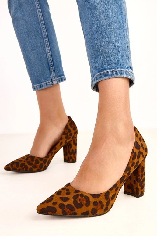 Leopardenmuster Sandalen aus... Leopardenmuster Sandalen aus...