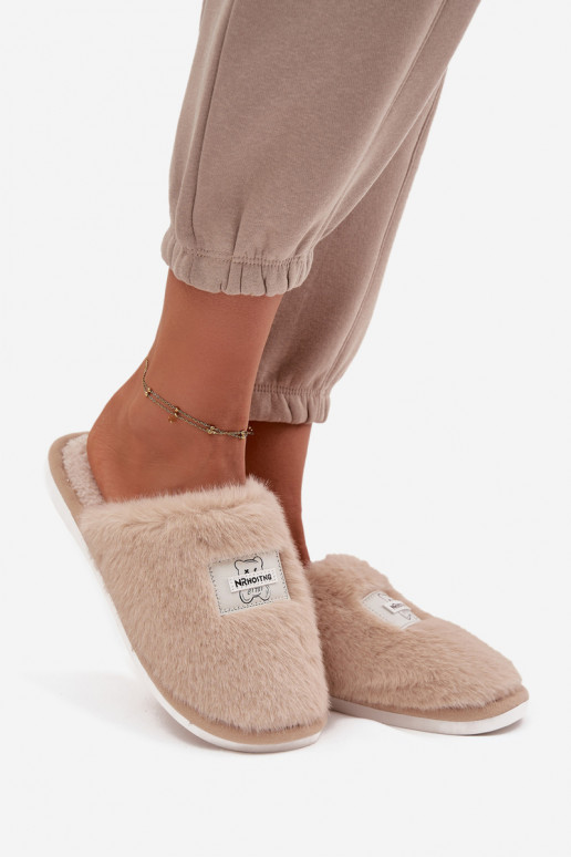 Schuhe hausgemacht Hausschuhe Feminin mit Pelzmantel Beige Es musselis Schuhe hausgemacht Hausschuhe Feminin mit Pelzmantel Beige Es musselis