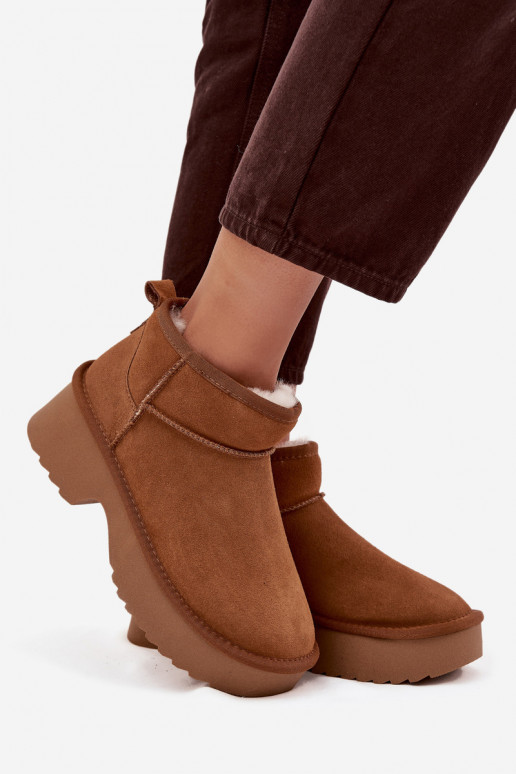 Schneestiefel FemininErmöglichtturalnego aus INildlederu sich Zuarm laufen mit Fell innen braune Farbe Milora Schneestiefel FemininErmöglichtturalnego aus INildlederu sich Zuarm laufen mit Fell innen braune Farbe Milora