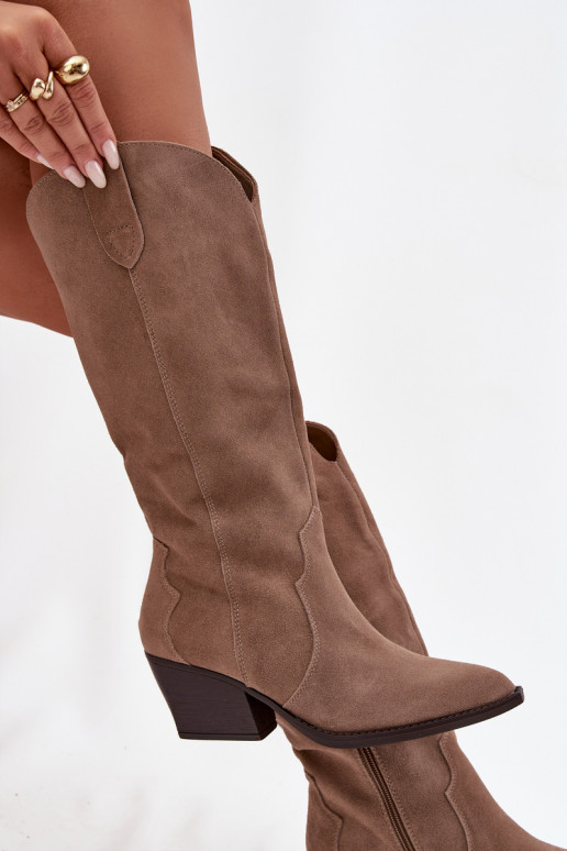 Haut aus INildleder Stiefel CoZuboy-Stil Feminin sich Zuarm laufen Khaki-Farbe Urselle Haut aus INildleder Stiefel CoZuboy-Stil Feminin sich Zuarm laufen Khaki-Farbe Urselle