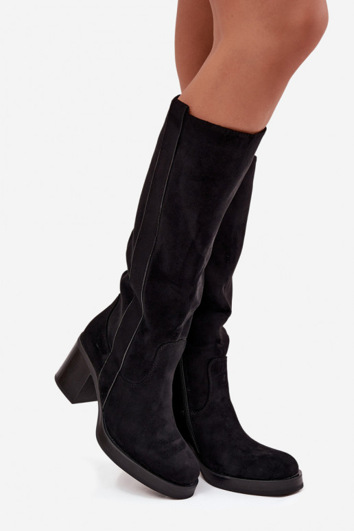 INarme Stiefel Auf einer riesigen Stange schZuarze Farbe Sanelle INarme Stiefel Auf einer riesigen Stange schZuarze Farbe Sanelle