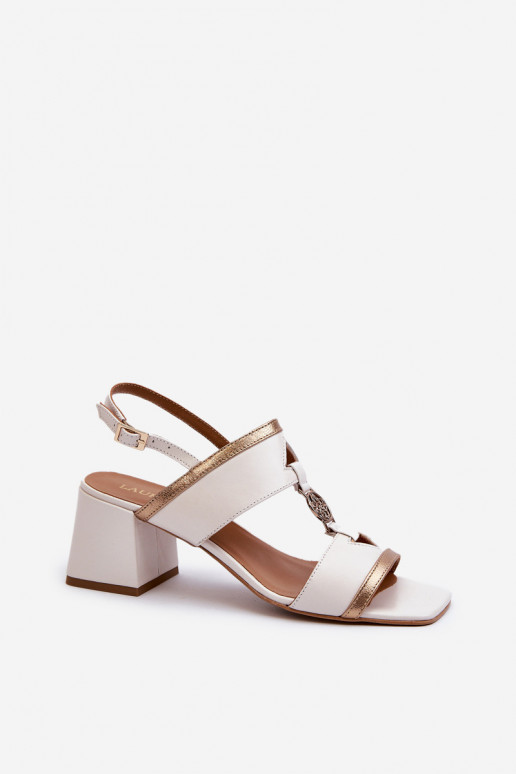 Haut Eleganter Stil Sandalen Klocke Laura Messi 2768 Zueiße Farbe Haut Eleganter Stil Sandalen Klocke Laura Messi 2768 Zueiße Farbe