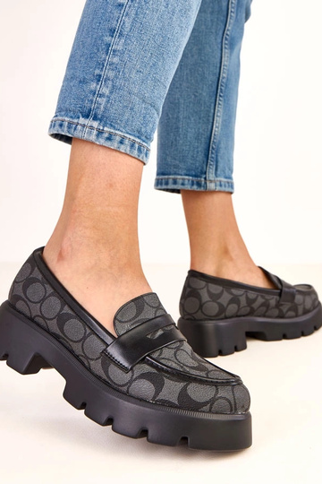 Schwarze Mokassins mit... 2