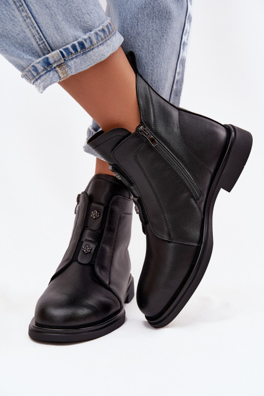 Haut sich Zuarm laufen Damenstiefel D&A MK52-026 schZuarze Farbe Haut sich Zuarm laufen Damenstiefel D&A MK52-026 schZuarze Farbe