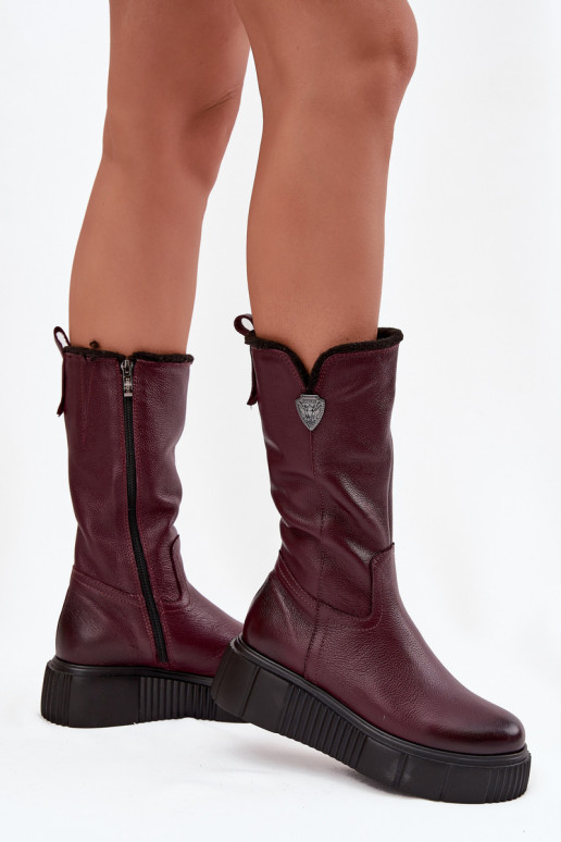 Feminin Haut Stiefel Mit INilna Zazoo 70121 Burgund Feminin Haut Stiefel Mit INilna Zazoo 70121 Burgund