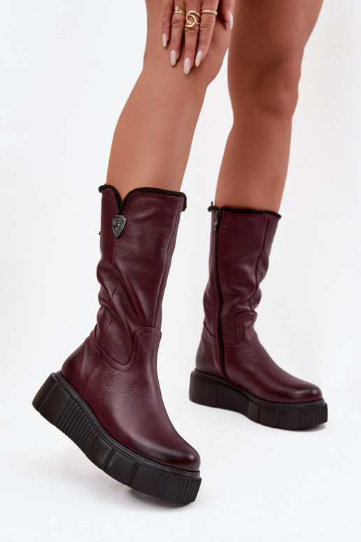 Feminin Haut Stiefel Mit INilna Zazoo 70121 Burgund Feminin Haut Stiefel Mit INilna Zazoo 70121 Burgund