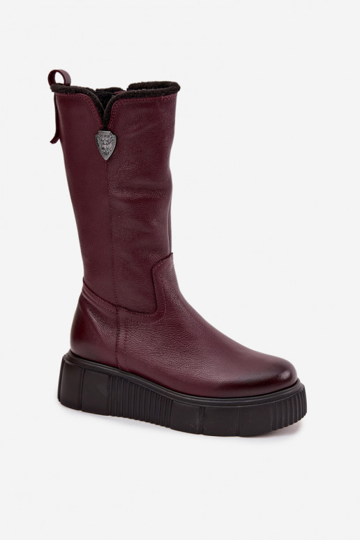 Feminin Haut Stiefel Mit INilna Zazoo 70121 Burgund Feminin Haut Stiefel Mit INilna Zazoo 70121 Burgund