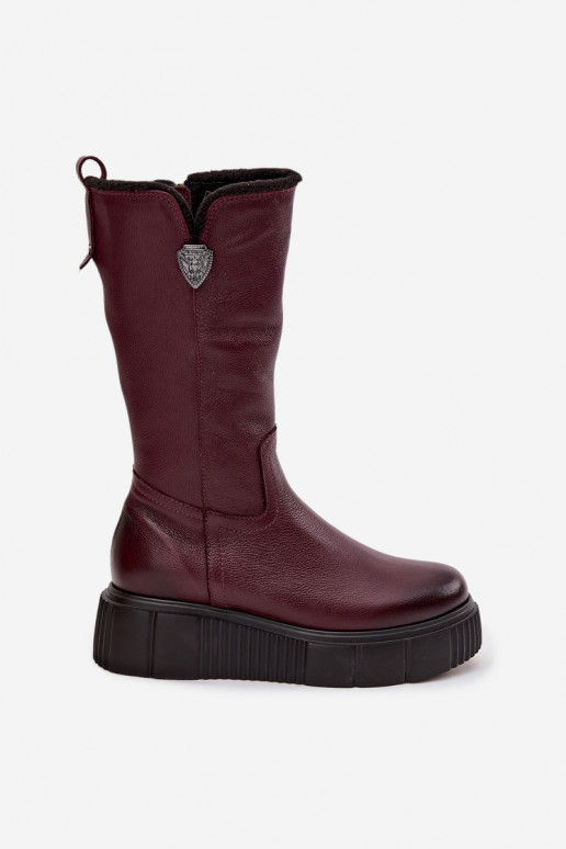 Feminin Haut Stiefel Mit INilna Zazoo 70121 Burgund Feminin Haut Stiefel Mit INilna Zazoo 70121 Burgund