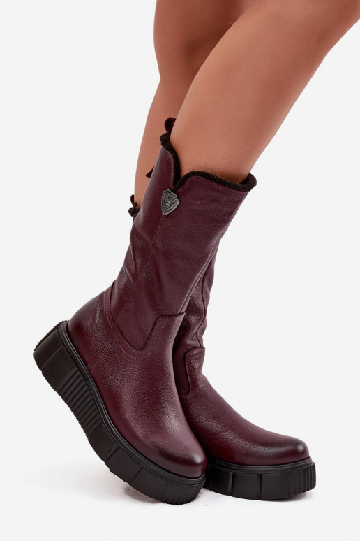Feminin Haut Stiefel Mit INilna Zazoo 70121 Burgund Feminin Haut Stiefel Mit INilna Zazoo 70121 Burgund