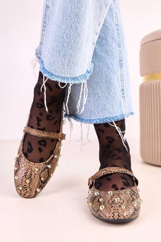 Braune Ballerinas Selena mit... Braune Ballerinas Selena mit...