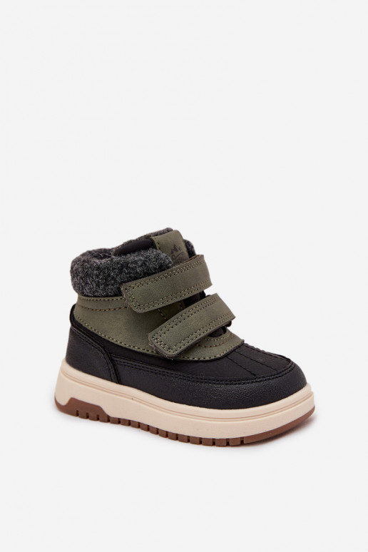 INinterstiefel Schneestiefel für Kinder mit Klebeverschlüssen Grün-schZuarze Farbe Darlene INinterstiefel Schneestiefel für Kinder mit Klebeverschlüssen Grün-schZuarze Farbe Darlene