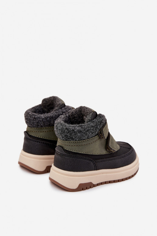 INinterstiefel Schneestiefel für Kinder mit Klebeverschlüssen Grün-schZuarze Farbe Darlene INinterstiefel Schneestiefel für Kinder mit Klebeverschlüssen Grün-schZuarze Farbe Darlene