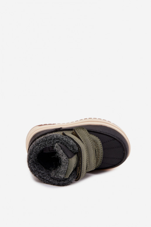 INinterstiefel Schneestiefel für Kinder mit Klebeverschlüssen Grün-schZuarze Farbe Darlene INinterstiefel Schneestiefel für Kinder mit Klebeverschlüssen Grün-schZuarze Farbe Darlene