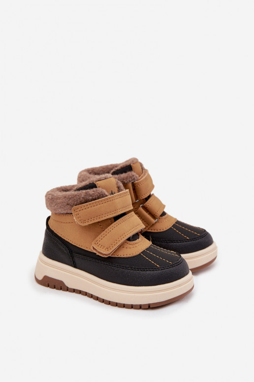 INinterstiefel Schneestiefel für Kinder mit Klebeverschlüssen braune Farbe Darlene INinterstiefel Schneestiefel für Kinder mit Klebeverschlüssen braune Farbe Darlene