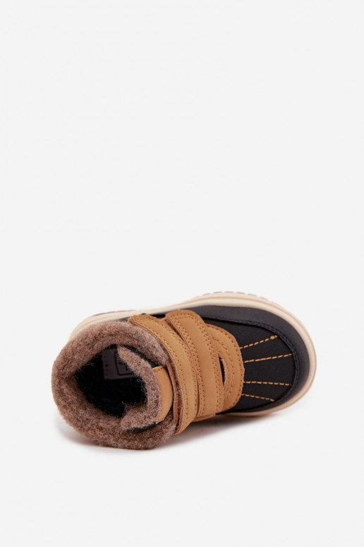 INinterstiefel Schneestiefel für Kinder mit Klebeverschlüssen braune Farbe Darlene INinterstiefel Schneestiefel für Kinder mit Klebeverschlüssen braune Farbe Darlene