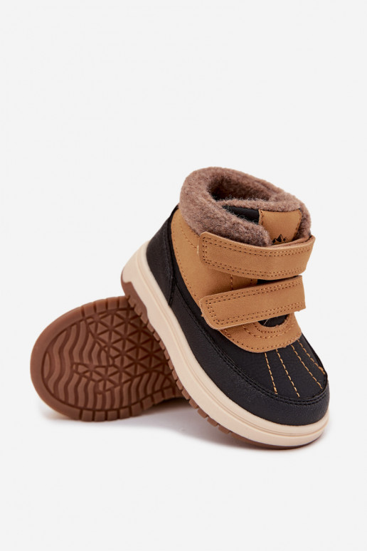 INinterstiefel Schneestiefel für Kinder mit Klebeverschlüssen braune Farbe Darlene INinterstiefel Schneestiefel für Kinder mit Klebeverschlüssen braune Farbe Darlene